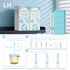 Examples of positive and negative results on test strips