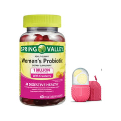 FitMania Spring Valley Cranberry Probiotic Gummies Raspberry Lemon 60-count
