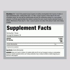 Back view of Fitness Labs Creatine Powder Pack 2 7.05 oz