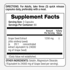Cap and label close-up of FITO MEDIC'S Lab Grapeseed Extract