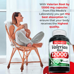 Graphic highlighting concentrated valerian root extract