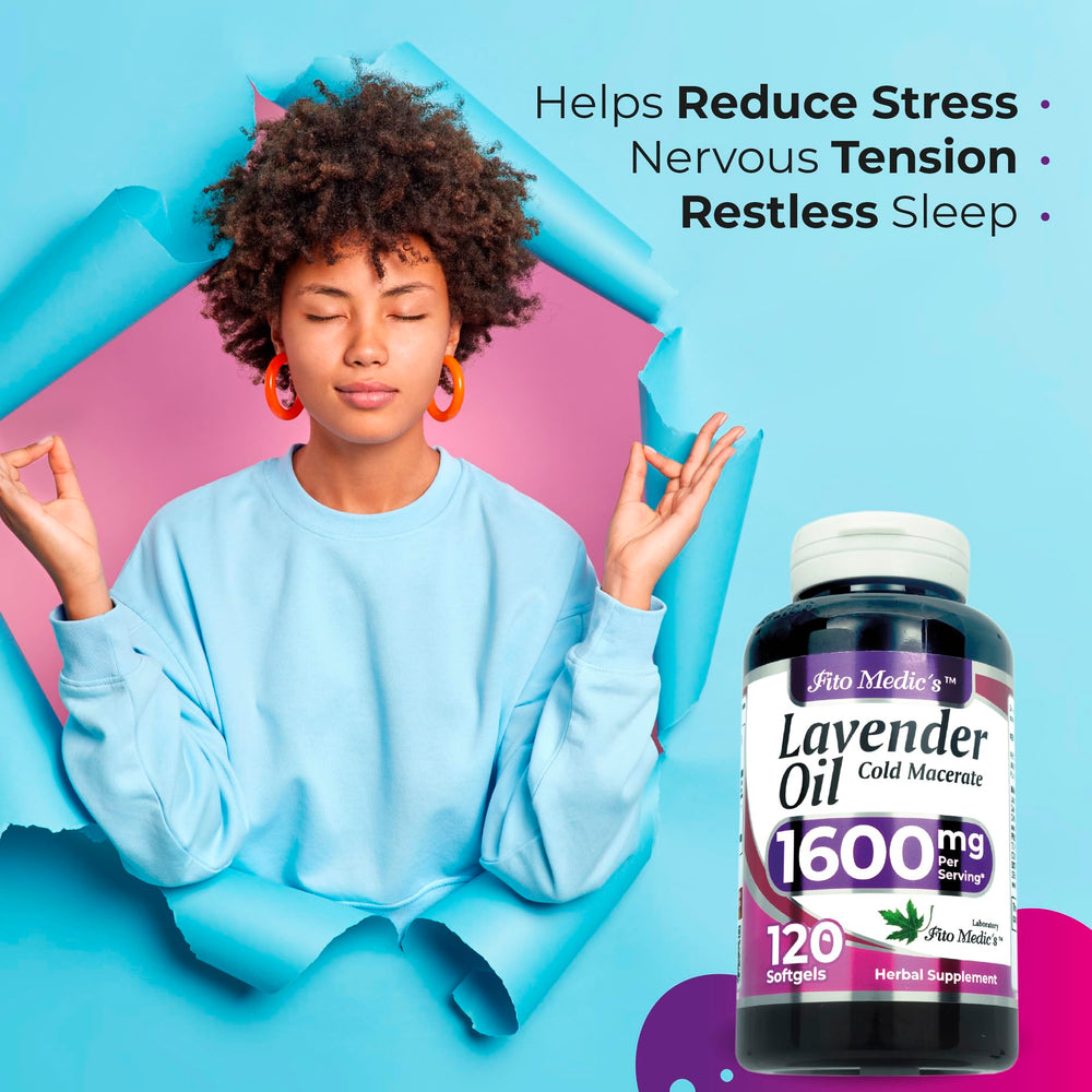 Close-up of lavender oil capsules – lavender extract for better absorption