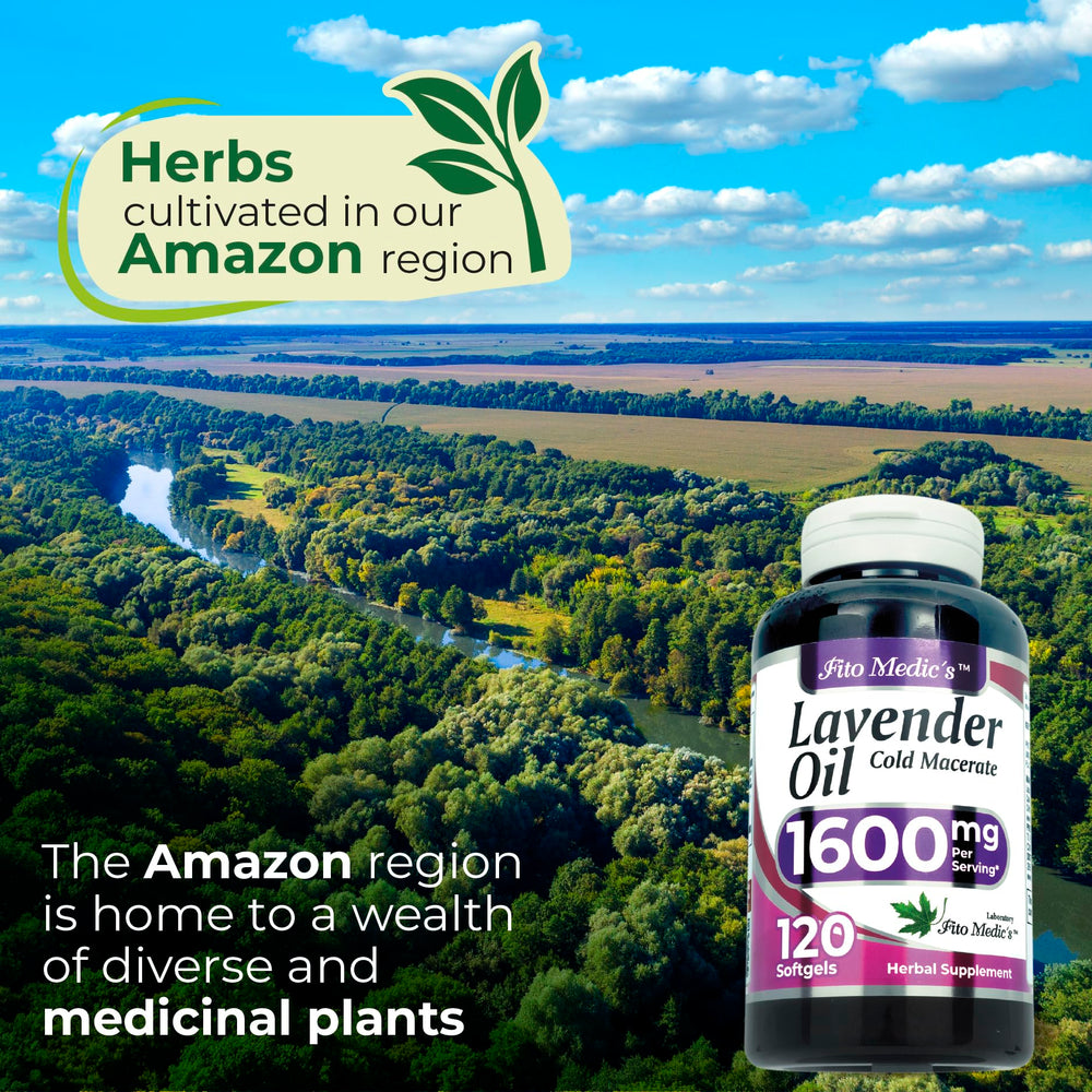 Front view of FITO MEDIC'S Lab Lavender Pills bottle with label