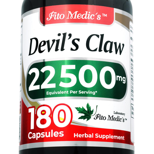Bottle of FITO MEDIC'S Lab Devils Claw 180 capsules