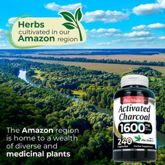 Close-up of activated charcoal capsules