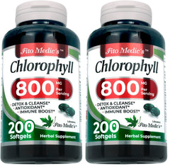 FITO MEDIC'S Lab Chlorophyll 800 mg Softgels – Bottle Front
