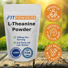 Included anti-static 1/8 tsp scoop with L-Theanine powder
