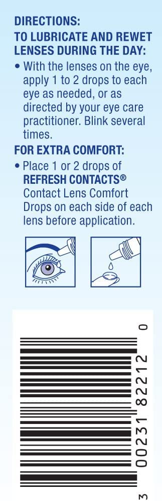 Five-pack packaging outer box for Refresh Contacts