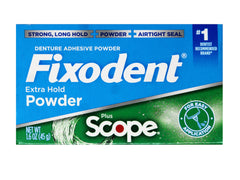 Travel-friendly Fixodent Scope 3-pack for on-the-go use