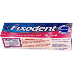 Travel-friendly 1.4 oz denture adhesive tube