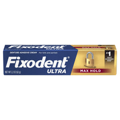 Fixodent Ultra Max Hold Denture Adhesive 7-pack packaging