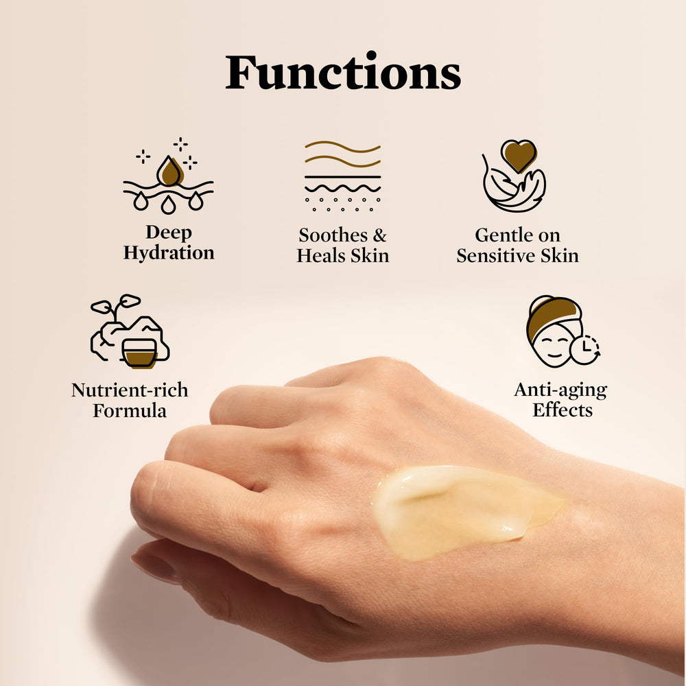 FJALLUFT grass-fed tallow ingredient panel emphasizes natural, unscented formula.