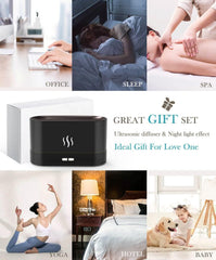 Packaging box for Flame Air Diffuser Humidifier in black