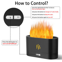 Black Flame Diffuser Humidifier - top view