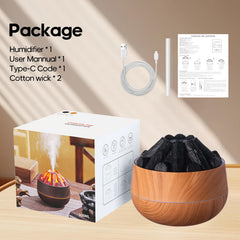 Auto-off feature on charcoal exterior flame diffuser