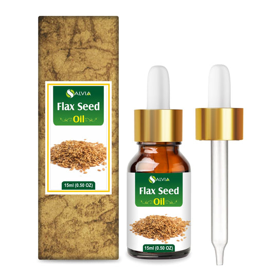Flax Seed Oil 0.5oz bottle - front view