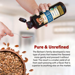 Organic vegan gluten-free flaxseed oil - non-GMO