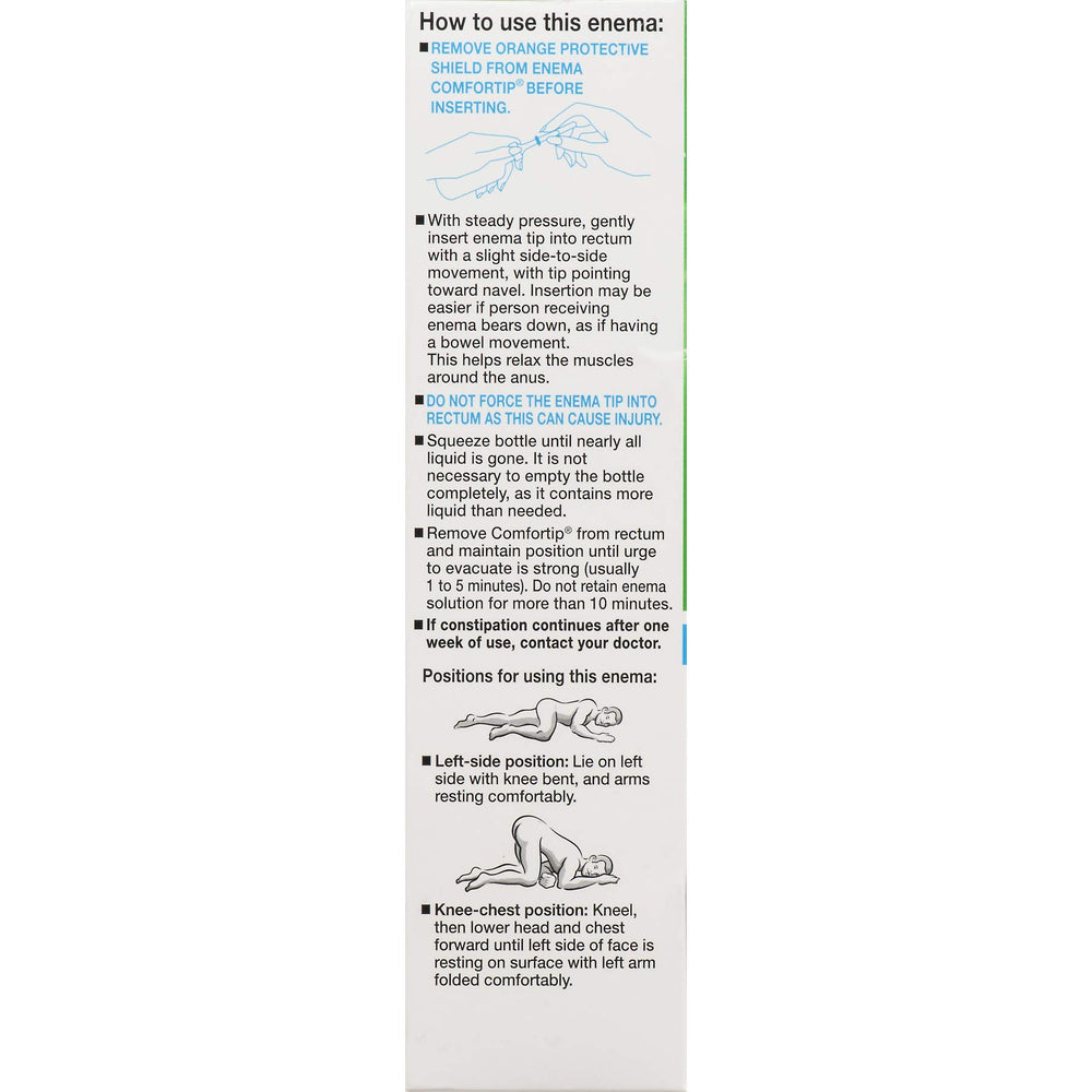 Fleet Enema travel-compact package supports discreet on-the-go use.