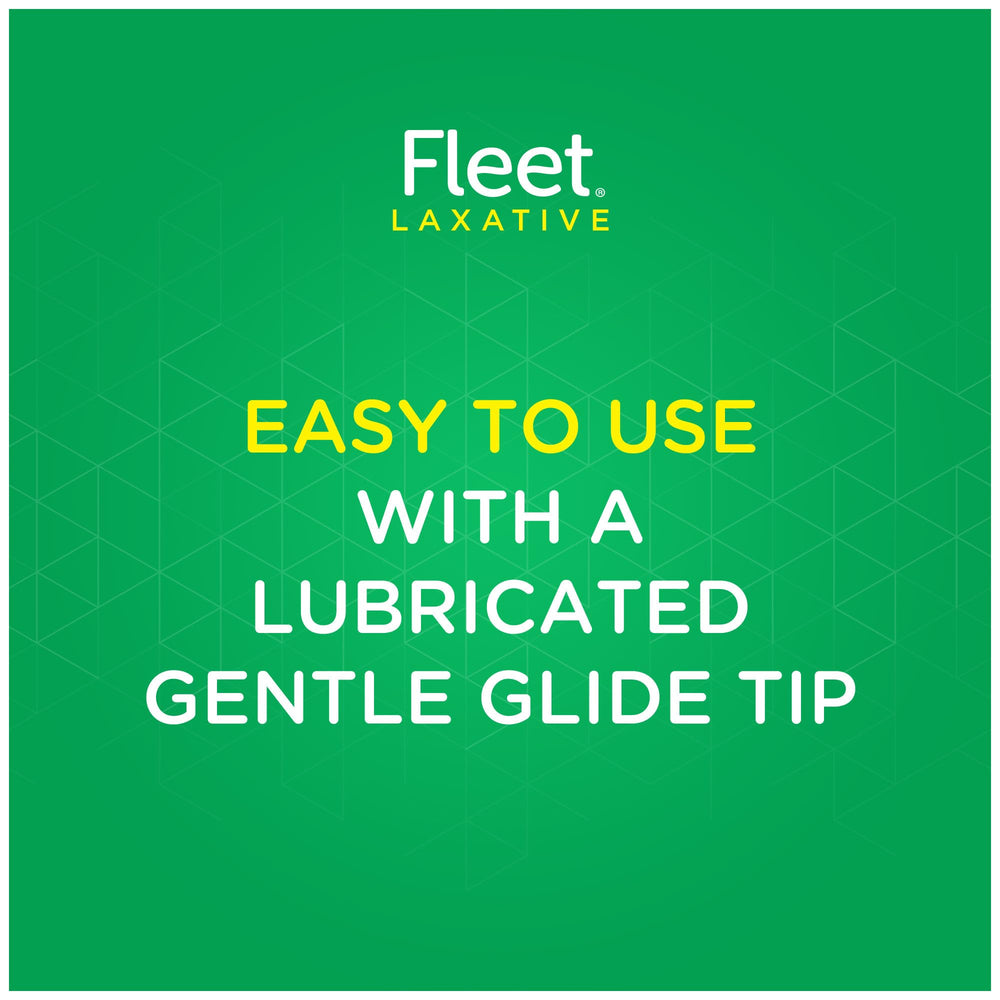 Fleet laxative saline enema latex-free label highlights skin-safe design.