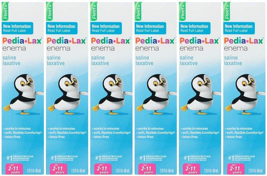 Fleet Pedia-Lax child enema pack6 box for quick, gentle relief