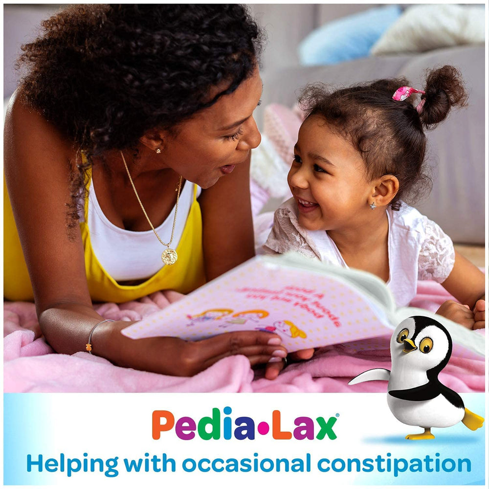 Fleet Pedia-Lax pediatrician-recommended seal on packaging