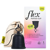 FLEX Flex Cup Starter Kit full-fit-02 pull-tab design aids easy removal during daily wear.