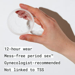 FLEX Plant Plus Disc worn in the fornix offers unobtrusive wear and potential cramp reduction.