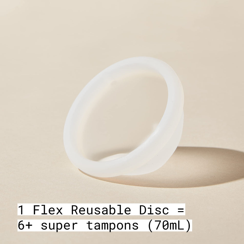 Close-up of Flex Reusable Disc rim highlights secure seal.