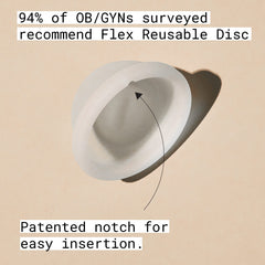 Flex Reusable Disc being washed with mild soap for easy cleaning.