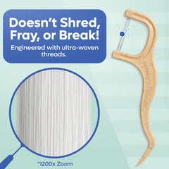 Floss picks designed for tight gaps and sensitive gums.