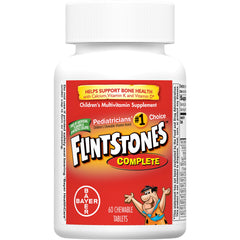 Assorted fruity flavored Flintstones vitamins for kids