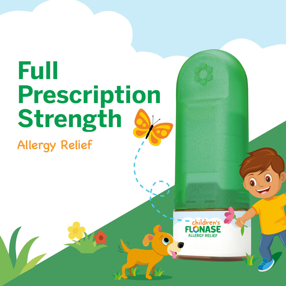 Flonase Children’s bottle front view for simple daily dosing