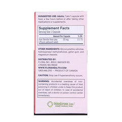 Packaging on a shelf showcases Flora Ferritin+ vegan iron supplement.