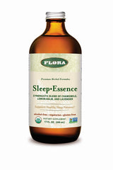 Flora Sleep-Essence bottle with label on white background