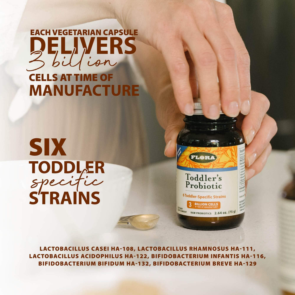 How to use Flora Toddler Probiotic powder in juice or yogurt