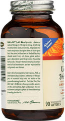 Graphic highlighting organic coconut oil and flax seed oil in the blend