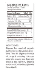 Udo's Oil 3-6-9 blend label close-up
