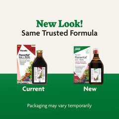 Full view of Floradix Floravital 23.7 fl oz bottle
