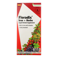 FLORADIX Iron & Herbs bottle, 17 FZ by Salus