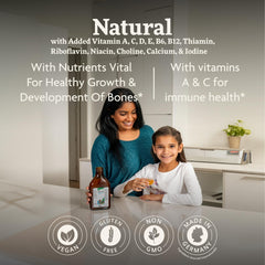 Floradix Kinder Love label closeup highlights vitamins and natural extracts