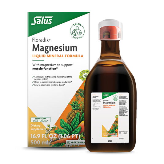Floradix Magnesium bottle and packaging