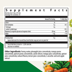 Pineapple juice and mango puree used in the Floradix formula