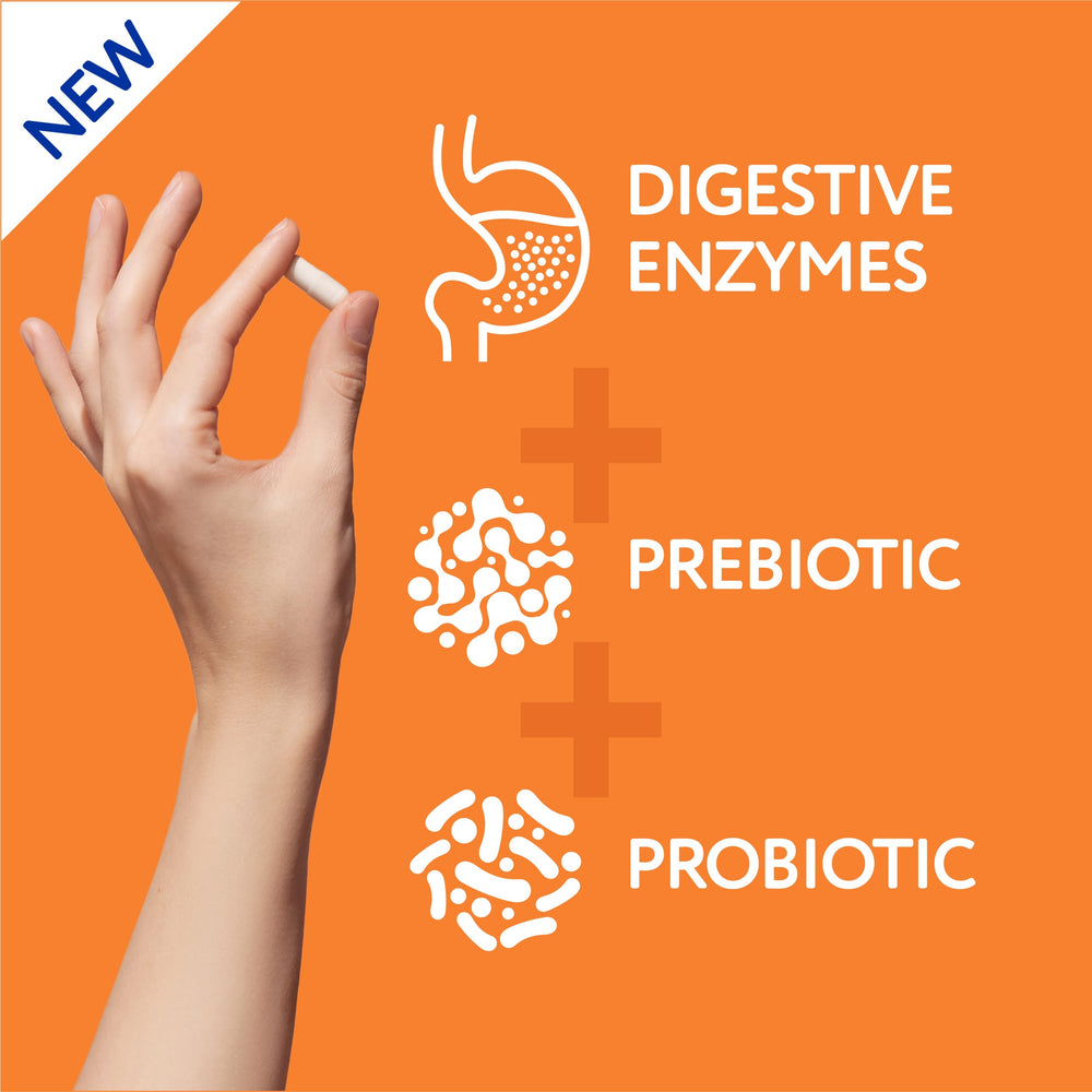 Gluten and dairy digestion support illustration