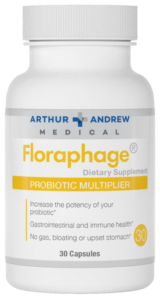 Floraphage bottle front view with label