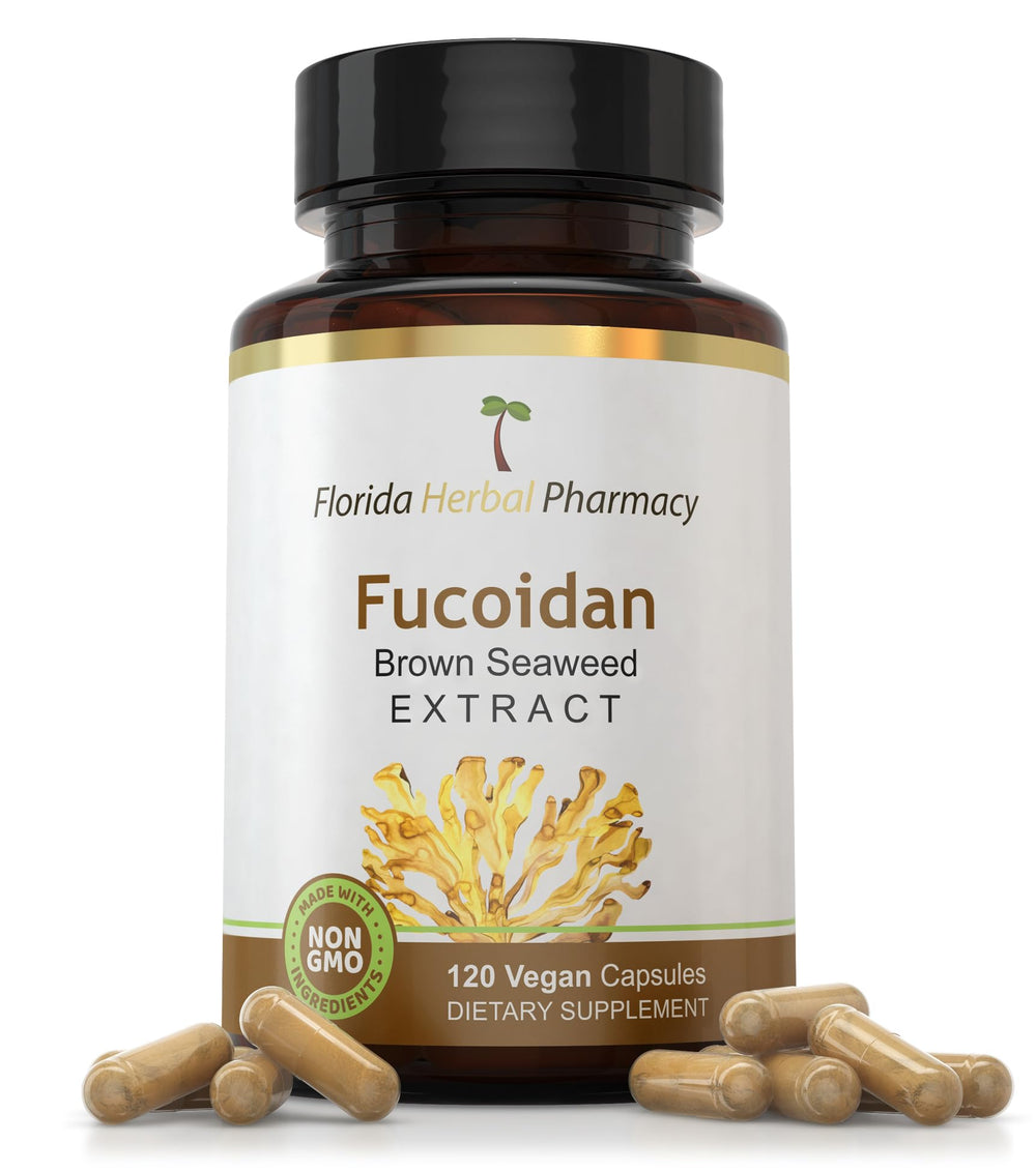 Florida Herbal Pharmacy Fucoidan capsules bottle, 120 capsules