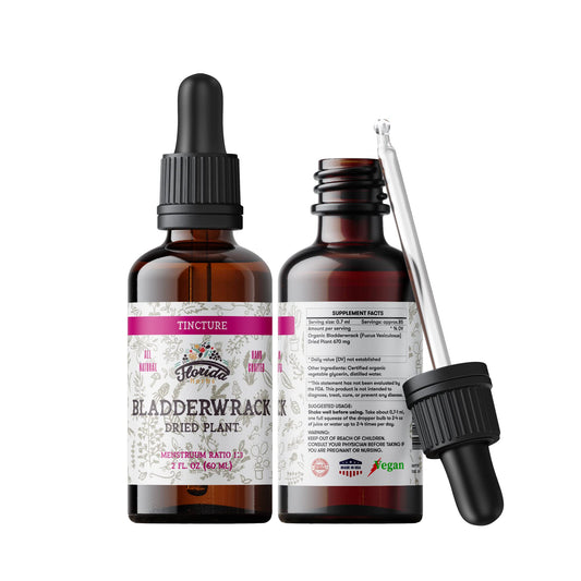 Florida Herbs Bladderwrack Tincture bottle label - 2 oz