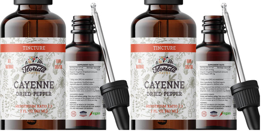 Florida Herbs Cayenne tincture bottle front view