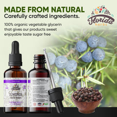 Organic juniper berries used for tincture