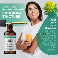 Ingredients: Organic Rhodiola extract in cold-pressed vegetable glycerin