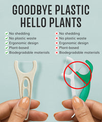Eco-friendly packaging for biodegradable floss picks